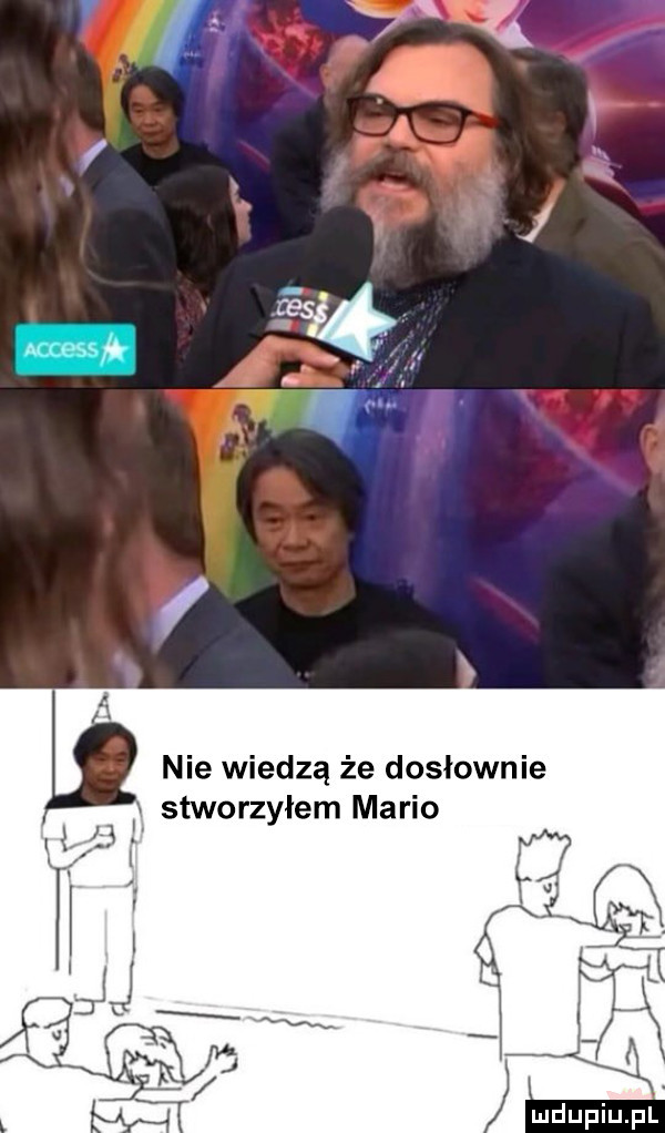 nie wiedzą że dosłownie stworzyłem mario