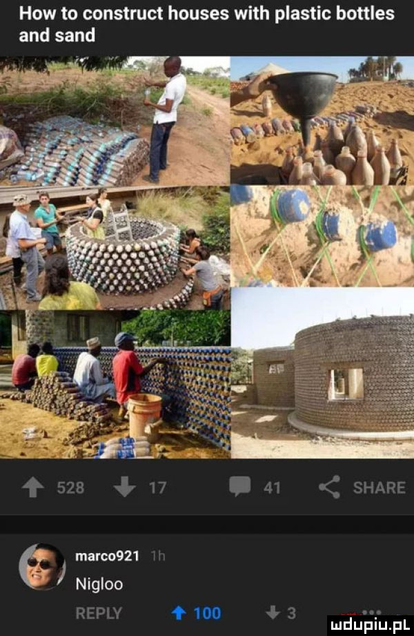 hiw to construct houses with plastic bottles and sand é mareo    y nigloo m    mdunhiupl