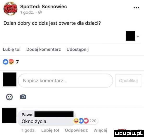 q spotted sosnowiec dzien dobry co dzis jest otwarte dla dzieci lubięlo dodajkomemarz udosxepmj    . pawel okno życlał