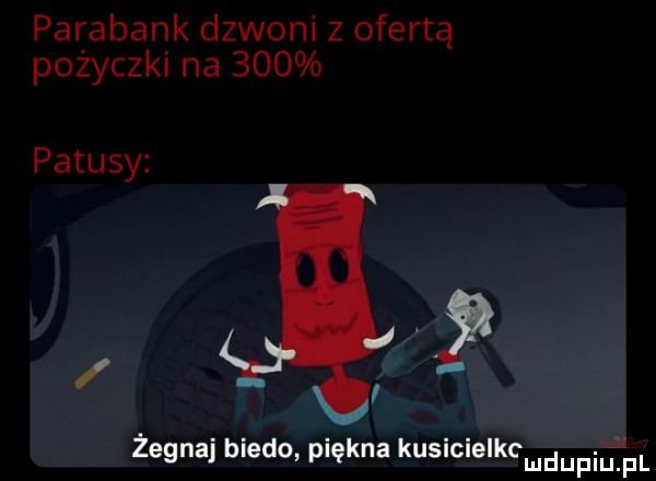 parabank dzwoni z ofertą pożyczki na     patusy a żegnaj biedo piękna kusicielkcmdupirm