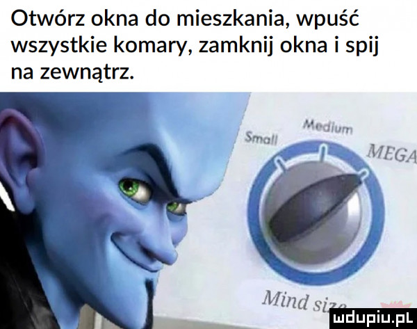 otwórz okna do mieszkania wpuść wszystkie komary zamknij okna i spij na zewnątrz