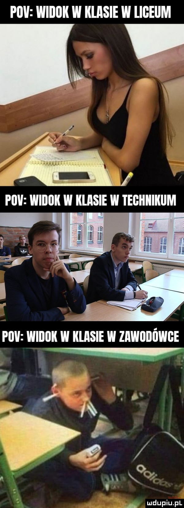 piw widok w klasie w ligellm