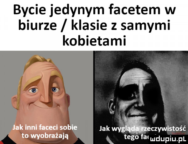 bycie jedynym facetem w biurze klasie z samymi kobietami e d a i jak inni faceci sobie jak wygfgaeczywistość to wyobrażają tego fal m dupiupl