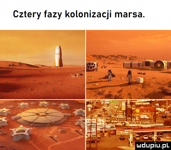 cztery fazy kolonizacji marsa
