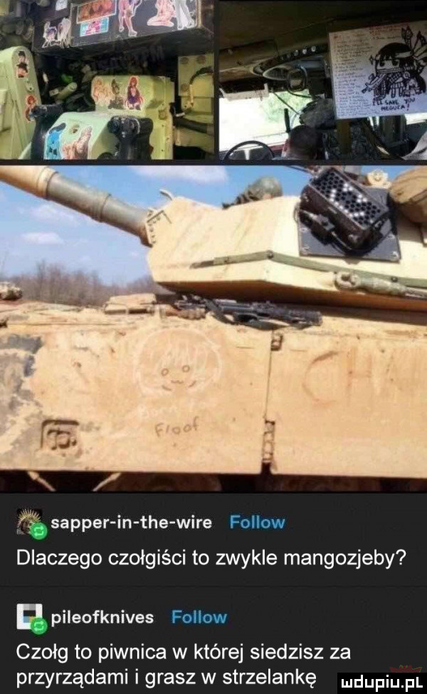 sapper in tee wice dlaczego czołgiści to zwykle mangozjeby e pileofknives czołg to piwnica w której siedzisz za przyrządami i grasz w strzelankę