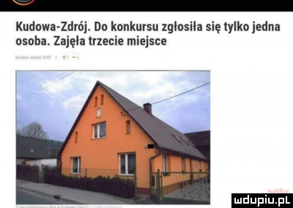 kodowa zdrój. do konkursu zgłosiła się tylko jedna osoba. zajęła trzecie miejsce ludu iu. l
