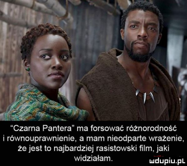 czarna pantera ma forsować różnorodność i równouprawnienie. a mam nieodparte wrażenie.  e jest to najbardziej rasistowski ﬁlm jaki widziałam