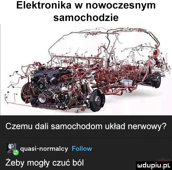 elektronika w nowoczesnym samochodzie czemu dali samochodom układ nerwowy. i. quay normalny żeby mogły czuć ból