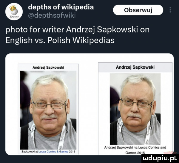 w um wi iii o depths of wikipedia ploto for writer andrzej sapkowski on english vs. polish wikipedias mm summ. anda slplmwlkl anula i scms mi lubca cuimcs alu admo r