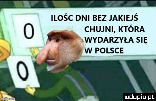ilośc dni bez jakiejś chujni która w
