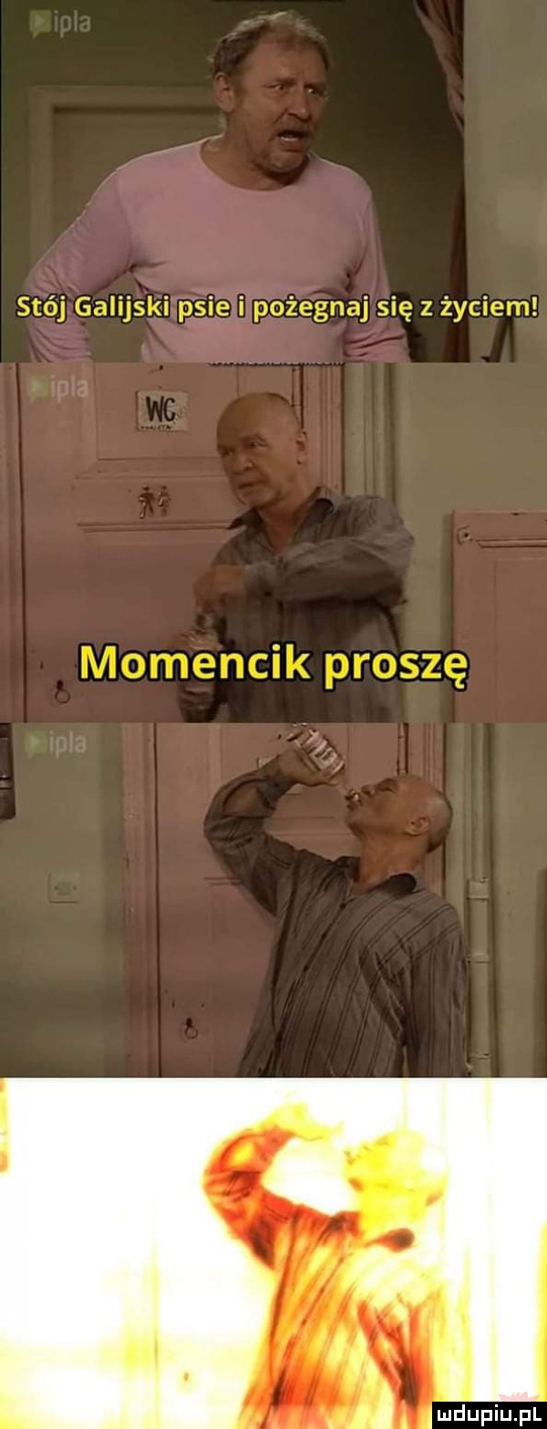 stój galijski p sie i pożegnaj się z życiem momencik proszę a