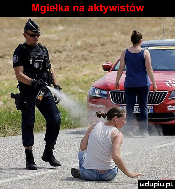 mgiełka na aktywistów