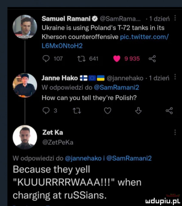 mru i ananl. ms lmrama.   dzień ukraine is using poland s t    tanks in ihs kherson counteroffensive plcjwittemzoml lgmxonkohż q     ll          a z janne hako. miannehako  d  eń w odpowxedzw do samramani  hiw cen y-u tell they re polish    u q ks zn ki wzelpeka w odpowiedzi do jannehako i samramaniz because they yell kuuurrrrwaaa wien charging at russians. i