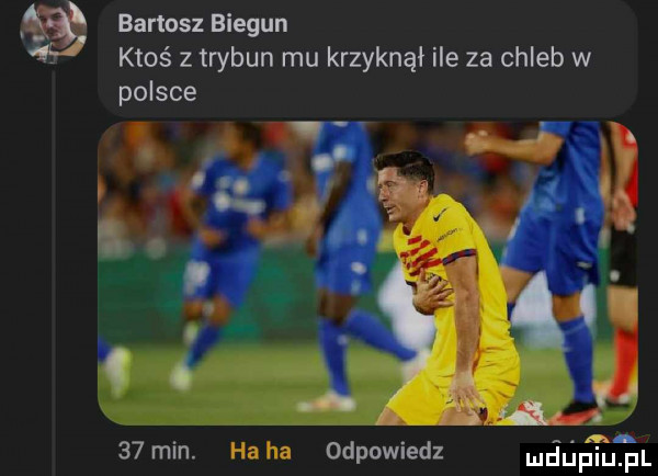 bartosz biegun ktoś z trybun mu krzyknąl ile za chleb w polsce