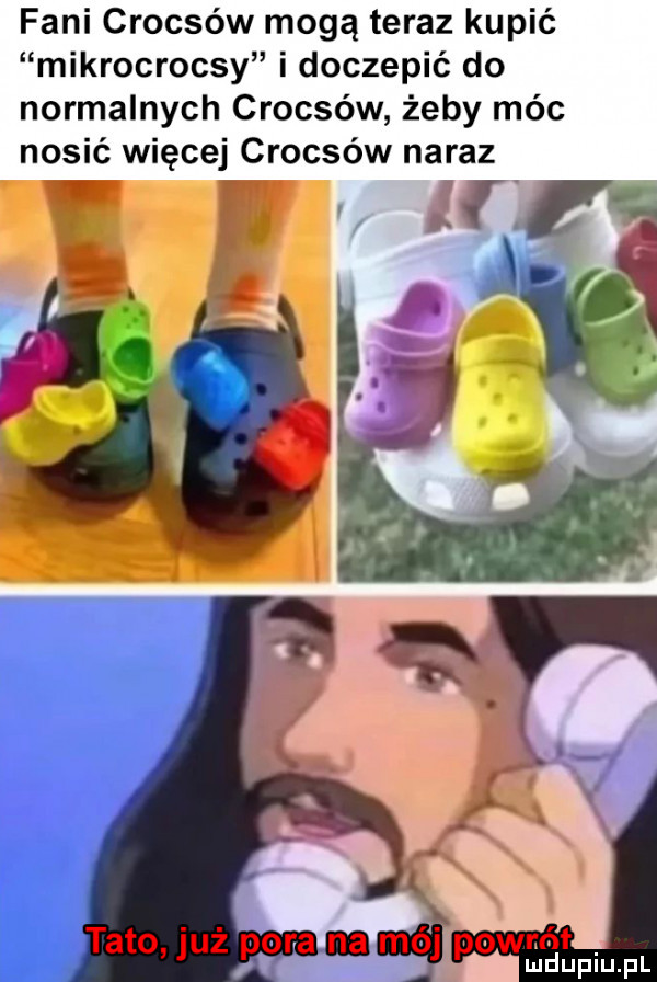 fani crocsów mogą teraz kupić mikrocrocsy i doczepić do normalnych crocsów żeby móc nosić więcej crocsów naraz t ż r n m wnńł abo u p a a   po