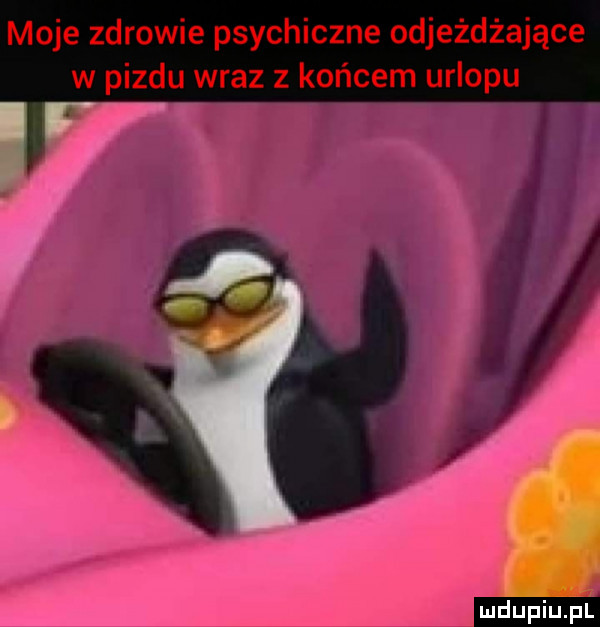 moje zdrowie psychiczne odjeżdżające w pizdu wraz z końcem urlopu