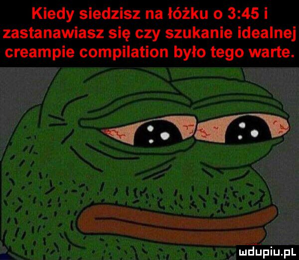 kiedy siedzisz na łóżku o      i zastanawiasz się czy szukanie idealnej creampie compilation było tego warte. ﬁmdlupiupl