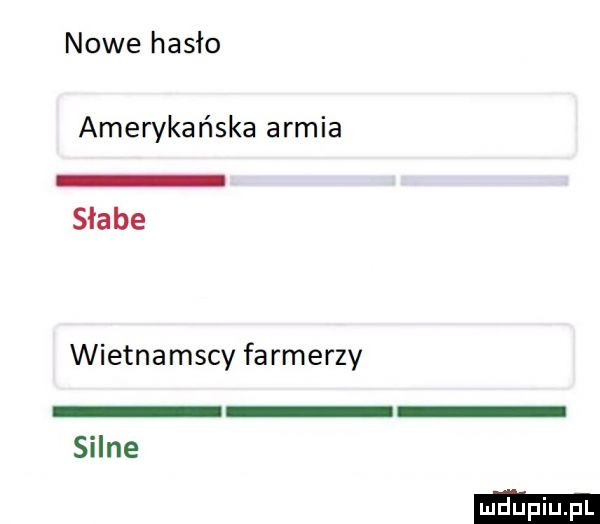 nowe hasło amerykańska armia słabe wietnamscy farmerzy silne