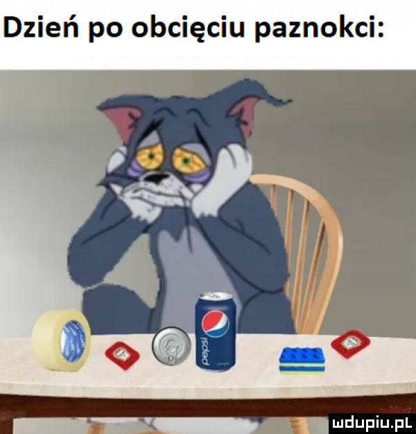 dzień po obcięciu paznokci