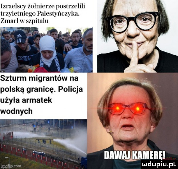 szturm migrantów na polską granicę. policja użyła armatek i mam kamer   ludupiu. pl
