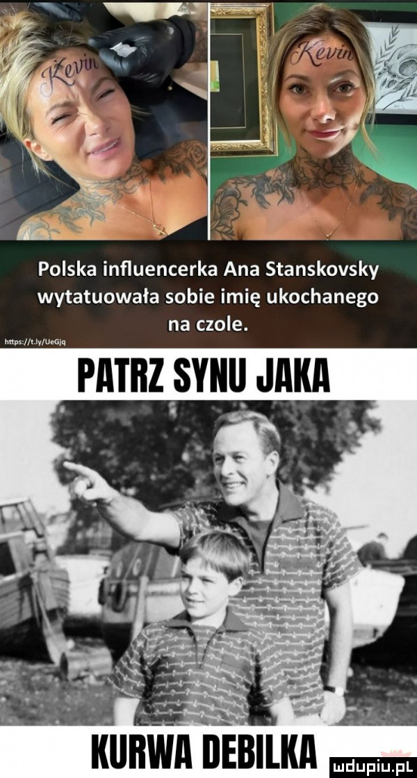 polska inﬂuencerka ana stanskovsky wytatuowała sobie imię ukochanego na czole