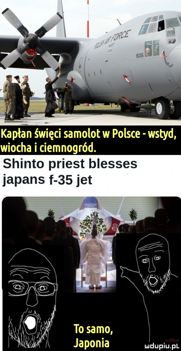 kapłan święci samolot w polsce wstyd wiocha i ciemnogród. shinto priest blesses japans f    jet