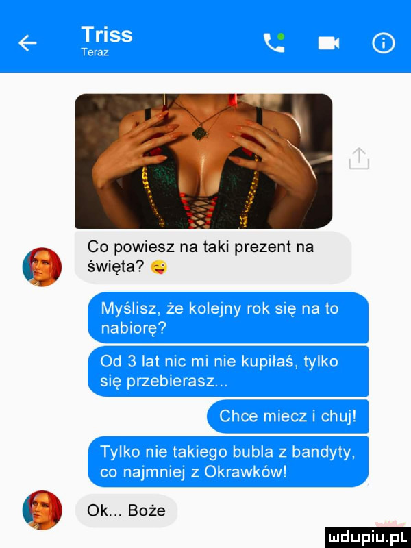 co powiesz na taki prezent na święta   ok. boże