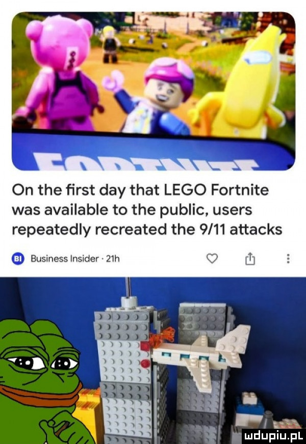 on tee fiest dcy trat lego fortnite was available to tee pudlic users repeatedly recreated tee      attacks business insider   h ﬂ ś r in