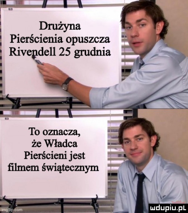 m drużyna pierścienia opuszcza rivendell    grudnia l i l i l l i to omacza że władca pierścieni jest filmem świątecznym