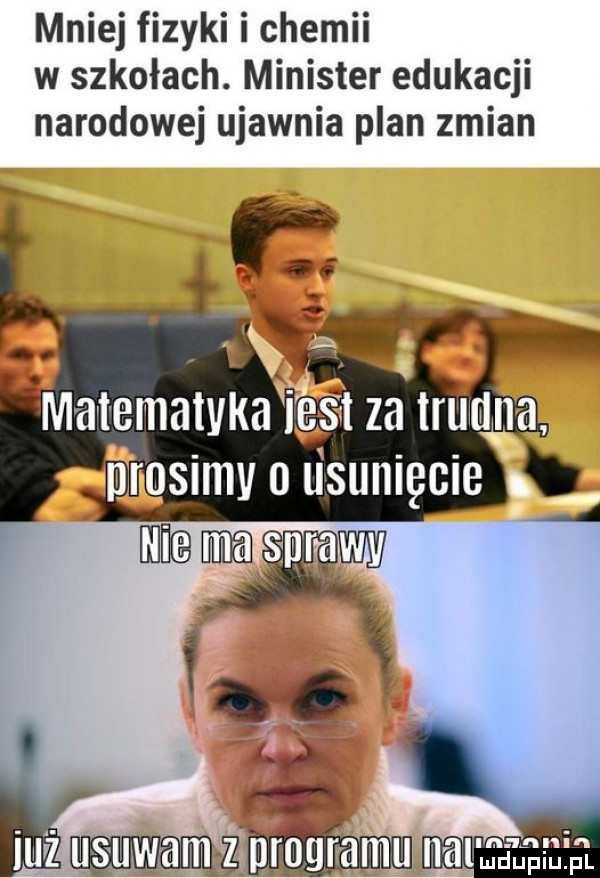 mniej fizyki i chemii w szkołach. minister edukacji narodowej ujawnia plan zmian fr usuwammrgrramu nawraca