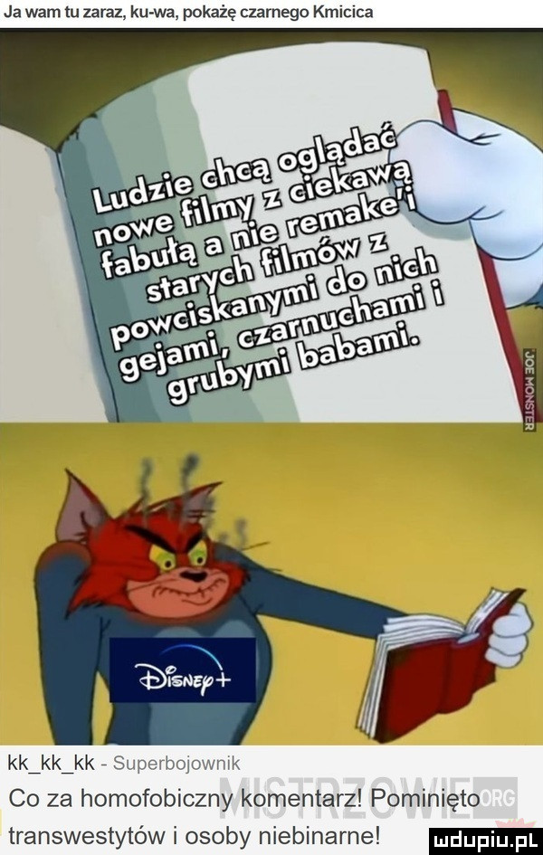 ja wam tu zaraz ku wa pokażę czarnego kmicica kk kk kk co za homofobiczny komentarz pominięto transwestytów i osoby niebinarne