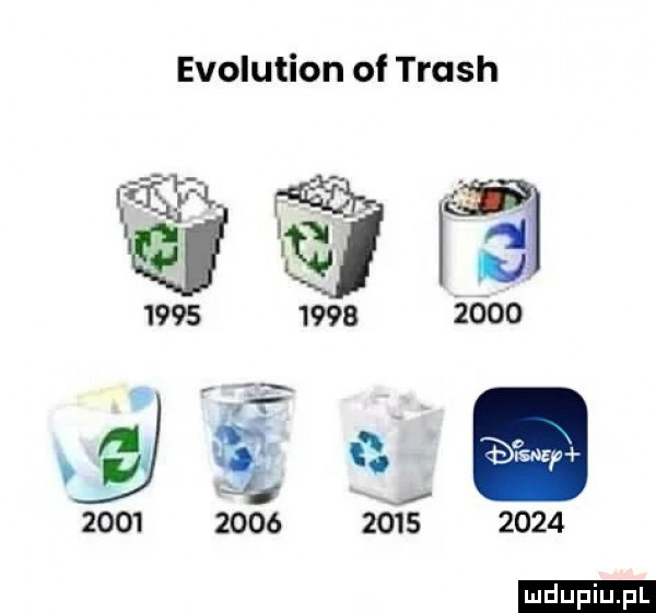evolution of trash                     ludu iu. l