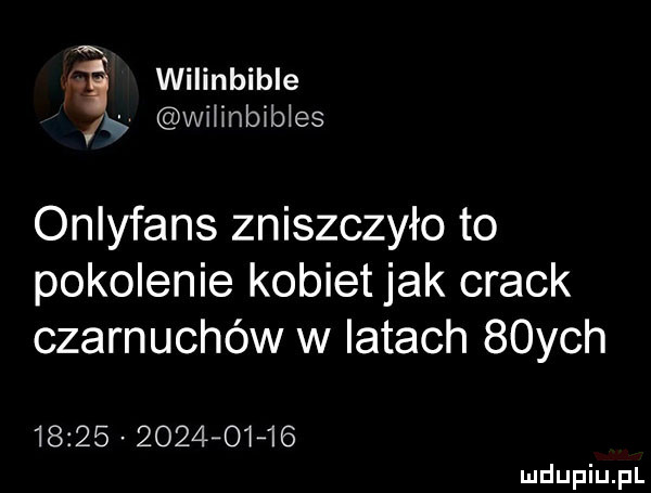 ii wilinbible t wihanbłes onlyfans zniszczyło to pokolenie kobiet jak crack czarnuchów w iktach   ych