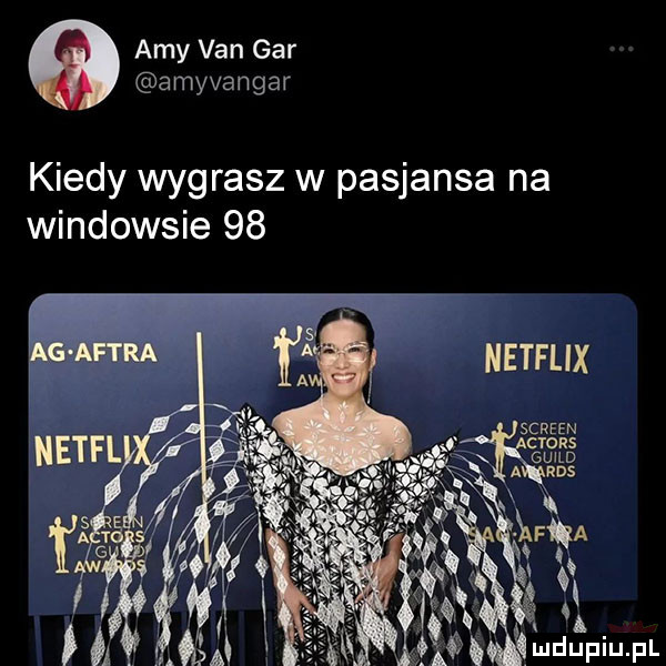 amy van gar a myvangar kiedy wygrasz w pasjansa na windowsie    netflix screen cyors. x guild a rds x