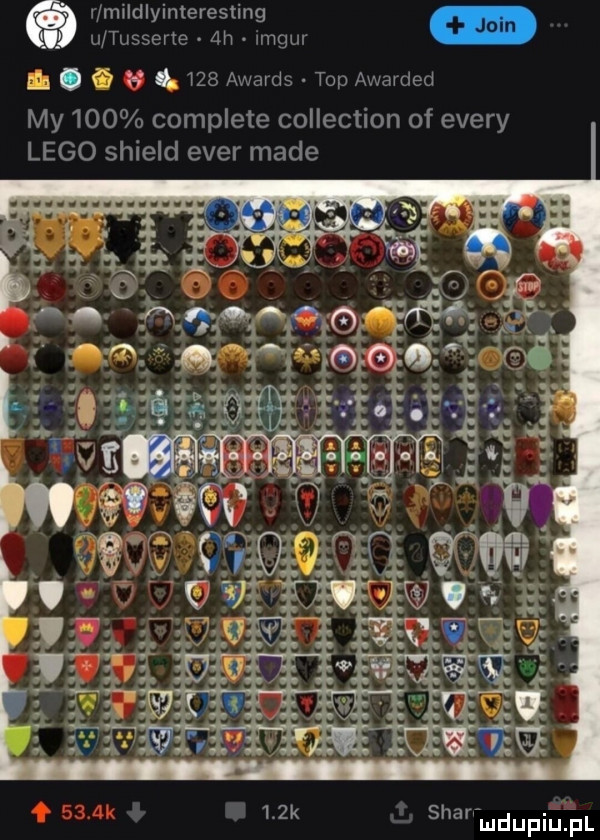 r mildlyinteresting u tusserte   h maur jam.   w i.     awavds top awarded my     complete collection of esery lego shield eger made   k sharfmdupiupl