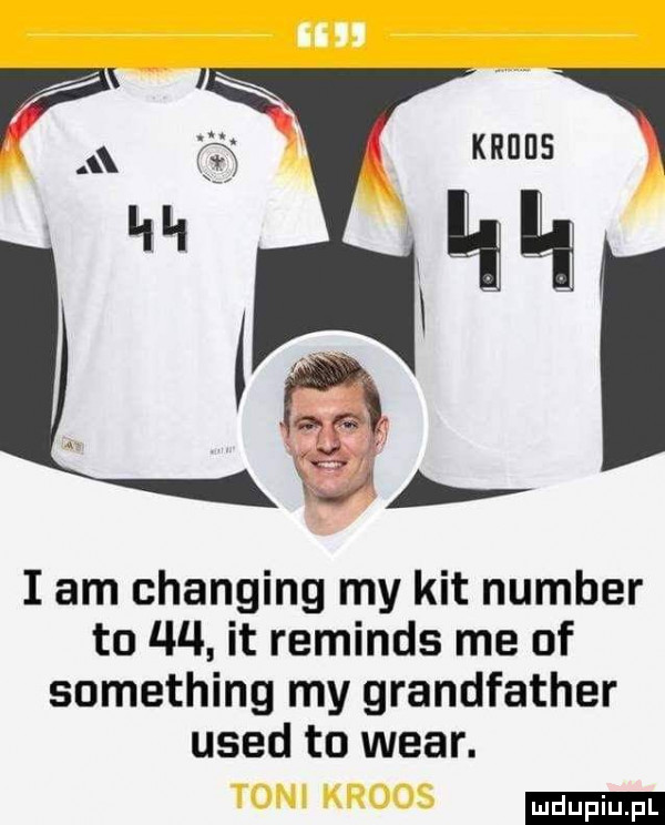 i am changing my kit number to    it reminds me of something my grandfather used to wiar. ludu iu. l