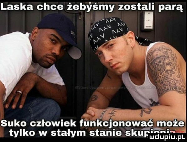 laska chce żeby śmy zostali parą x u w m ni mn      . suko człowiek funkcjonować może tylko w stałym stanie skif eśęiepe