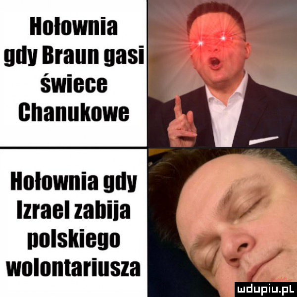 hołownia gay braun gasi świece chanukowe holownia gay izrael zahiia nowskiego wolontariusza