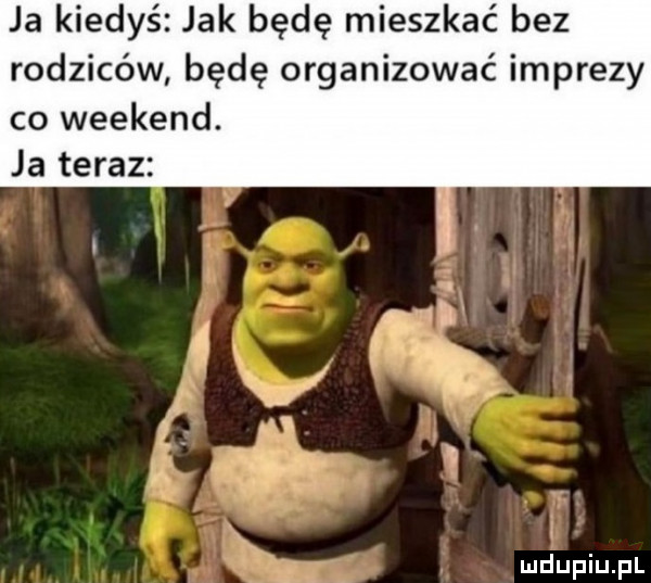 ja kiedyś jak będę mieszkać bez rodziców będę organizować imprezy co weekend. ja teraz   v t r.  . w