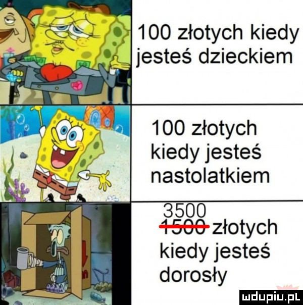 złotych kiedy vjestes dzieckiem     złotych kiedy jesteś nastolatkiem           złotych kiedy jesteś dorosły