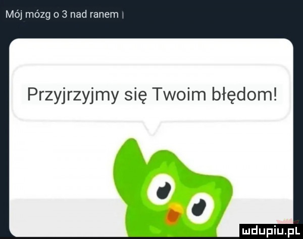 mb mózg o   nad ranem przyjrzyjmy się twoim błędom