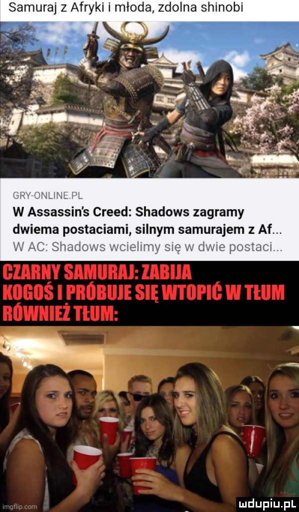 samuraj z afryki i młoda zdolna shinobi an ara r. w assassin s creed shadows zagramy dwiema posta agi silnym samurajem z af. w ac siad w dce pm scat