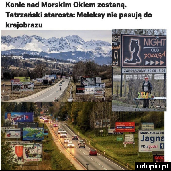 konie nad morskim okiem zostaną. tatrzański starosta meleksy nie pasują do krajobrazu l. www