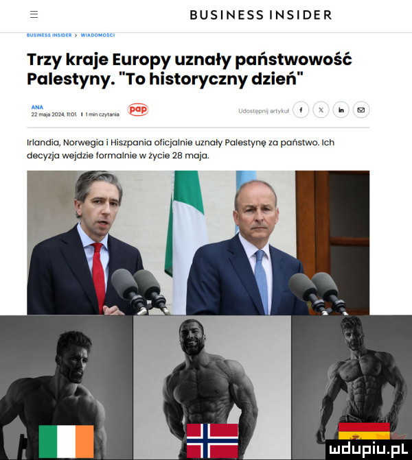 e businessinsider trzy krwie europy uznały państwowość palestyny. to historyczny dzień ww. abakankami m munda norwega szpula onqmme uznaly palestynę za panstwo wen elem ya wece favmu me w zyme za ma a mduplu pl