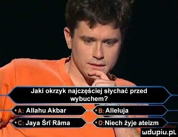 jaki okrzyk najczęściej słychać przed wybuchem miel