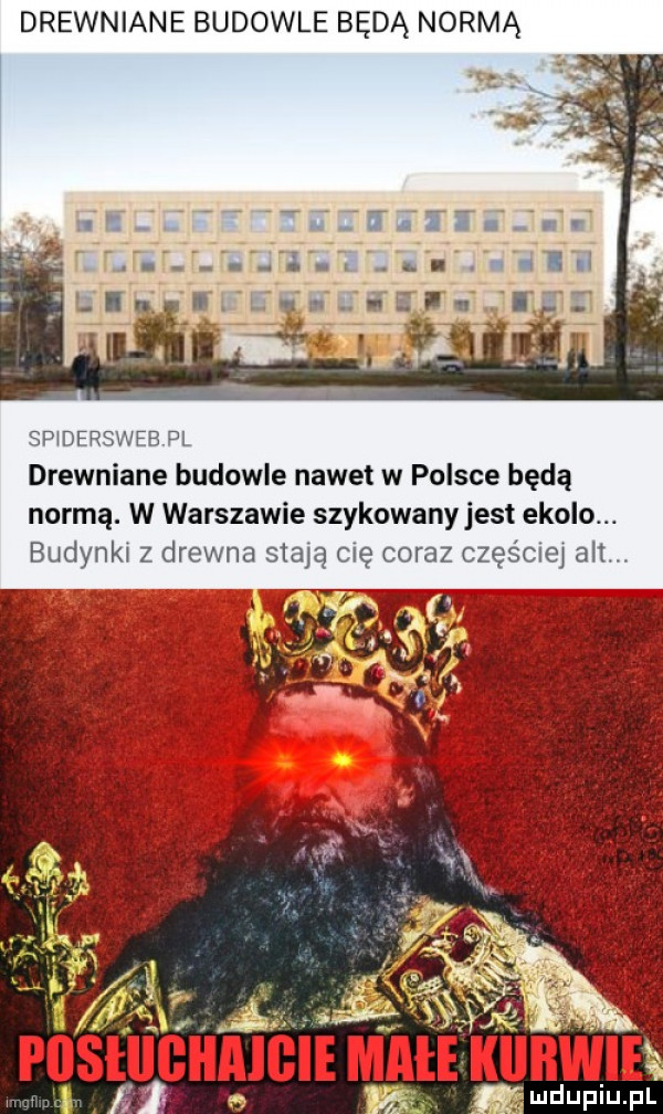 drewniane budowle będą normą spldersweb pl drewniane budowle nawet w polsce będą normą. w warszawie szykowany jest ebolo. budynki   drewna stają cię coraz częśme alów lud upiu. pl