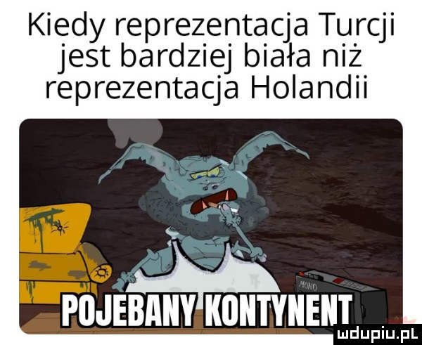 kiedy reprezentacja turcji jest bardziej biała niż reprezentacja holandii śeśe ąbam iioiiiiiieiii lud upiu. pl