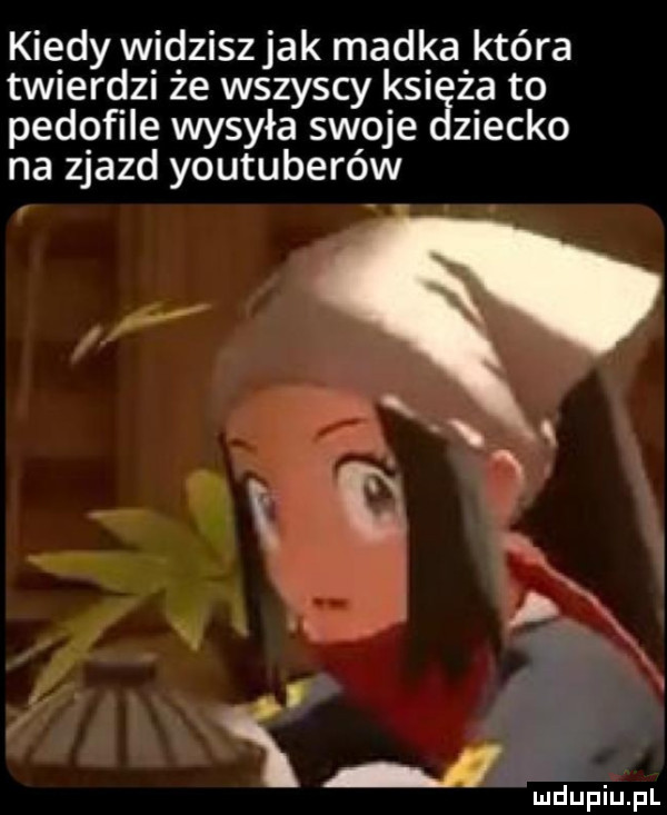 kiedy widziszjak madka która twierdzi że wszyscy ksi ża to pedofile wysyła swoje ziejko na zjazd youtuberów