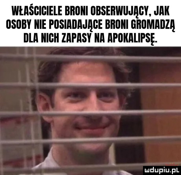 właściciele bﬂﬂlll obserwujący jak ilsljby icie pusiabająge broni gromadzą ijui iiigii zapisy a apiikalipsę. abakankami