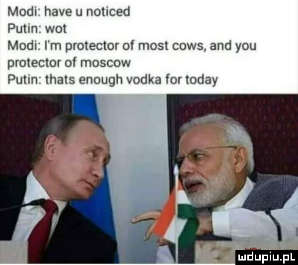 modl hace u noticed putin wot mod i m protektor of most coks and y-u protektor of moskow puiifi thats enough vodka for toddy